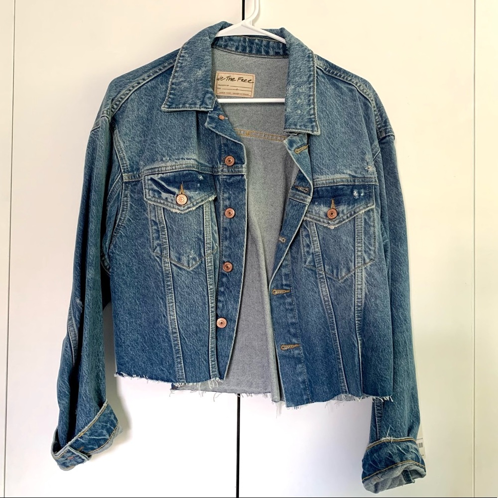 Free People Blue Jean Jacket